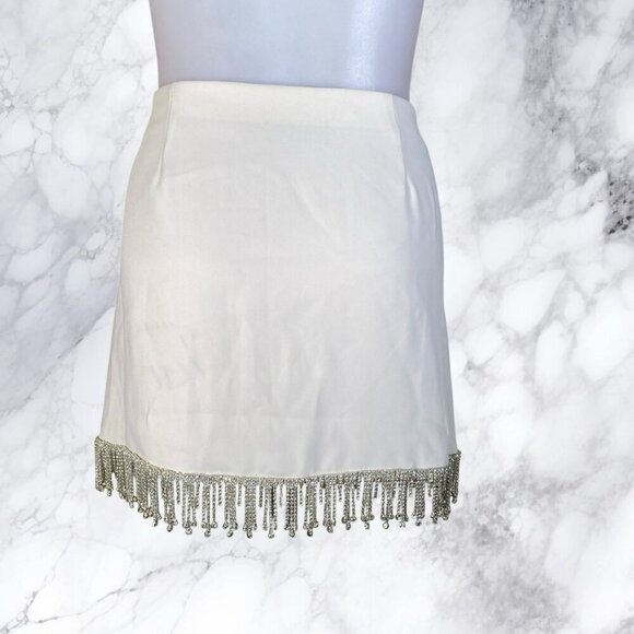 MAJORELLE Aurora Mini Skirt in Champagne - Picture 3 of 8